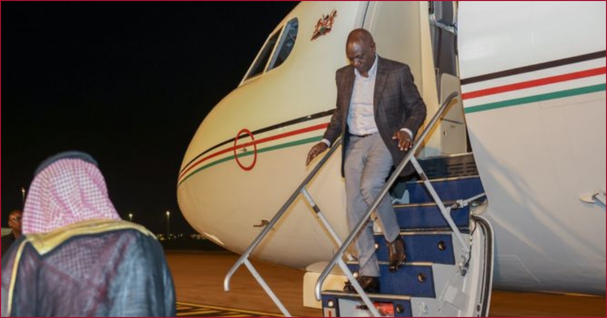 President William Ruto is set to fly to Germany on the evening of Sunday, November 19.